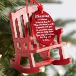 Christmas In Heaven - rocking chair
